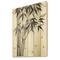 Designart - Vintage Monochrome Bamboo - Traditional Print on Natural Pine Wood
